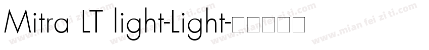 Mitra LT light-Light字体转换